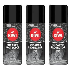 Kiwi Sneaker Protector Step 02 - 4.25oz Waterproof Shoe Care Repellent 3 Pack